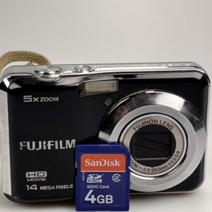 Aparat cyfrowy Fujifilm FinePix AX500 14 MPix + Karta SDHC 4 GB + Pasek